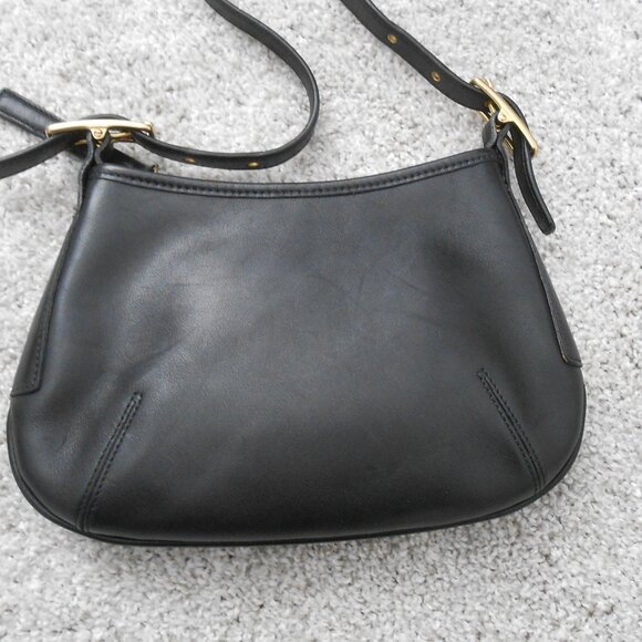 Vintage Coach Legacy Hobo Black Leather Small Shoulder Bag, Handbag. #9211, EUC - Picture 4 of 16